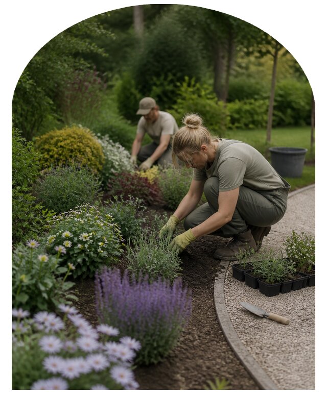 Проектирование сада непрерывного цветения на участке в Кузнецке